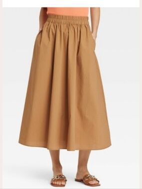 Target A NEW DAY Smocked Midi Skirt